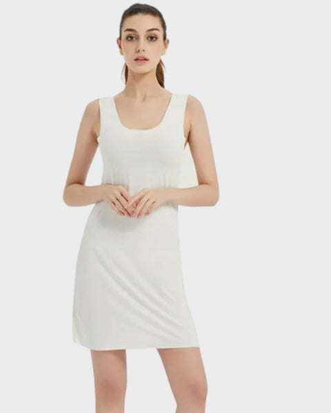 Fond de robe blanche courte - Blanc / S (80cm)