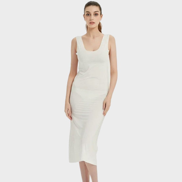 Fond de robe blanche longue - Blanc / S (115cm)