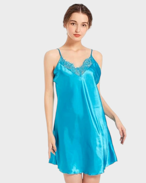 Fond de robe bleu ciel - S