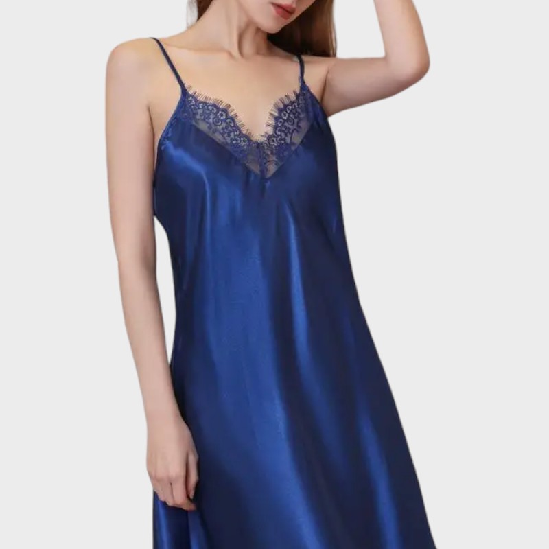 Fond de robe bleu marine zoom