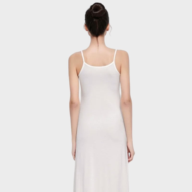 Fond de robe longue blanc dos