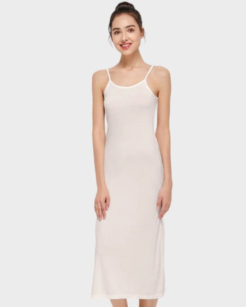 Fond de robe longue blanc