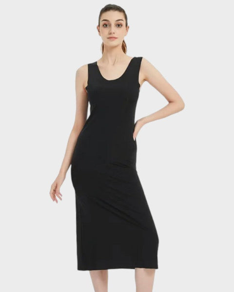 Fond de robe noir longue - S (115cm)