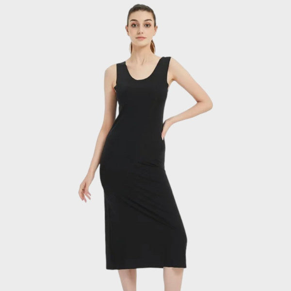 Fond de robe noir longue - S (115cm)