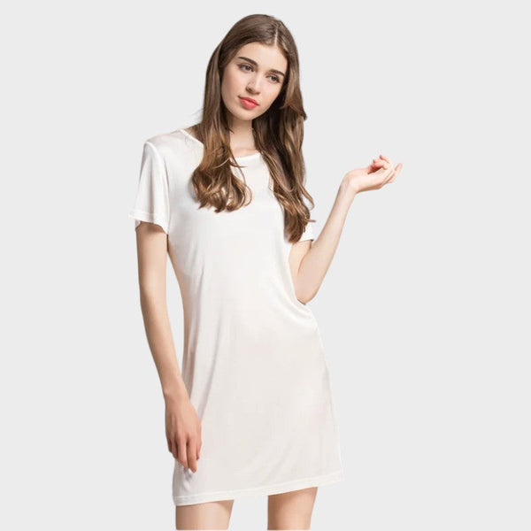 Fond de robe soie blanche - Blanc / M
