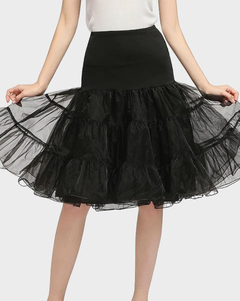 Jupon tulle sous robe face