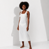 Fond de robe blanche longue