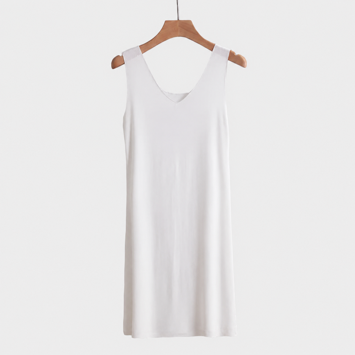 Fond de robe blanche longue détail