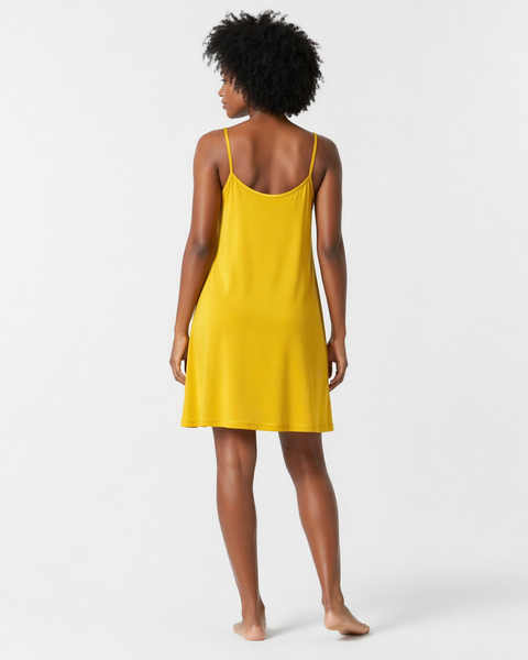 Fond de robe jaune dos