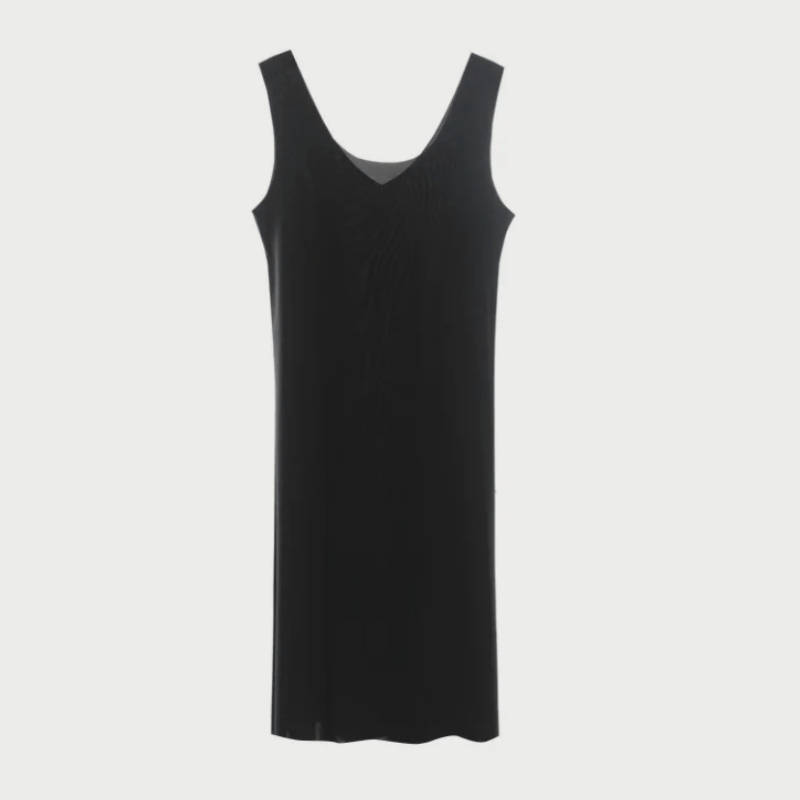 Fond de robe noir court