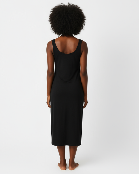 Fond de robe noir longue