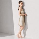 Fond de robe soie beige