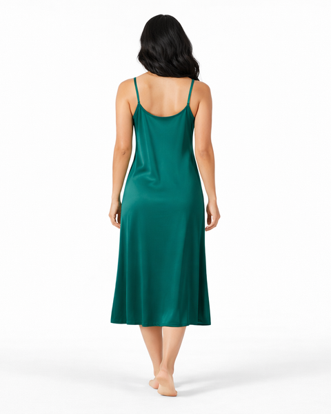 Fond de robe vert foncé dos