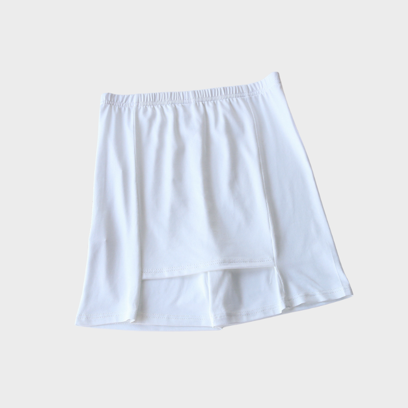Jupe-short sous robe gainant blanc
