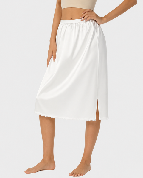 Jupon sous robe dentelle blanc