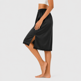 Jupon sous robe fluide noir profil