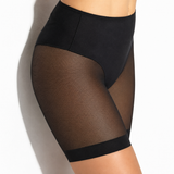 Short sous robe femme noire