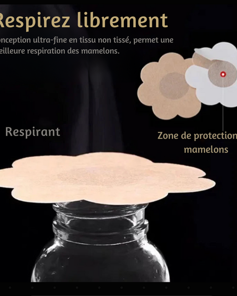 100 cache-tétons fins et respirants