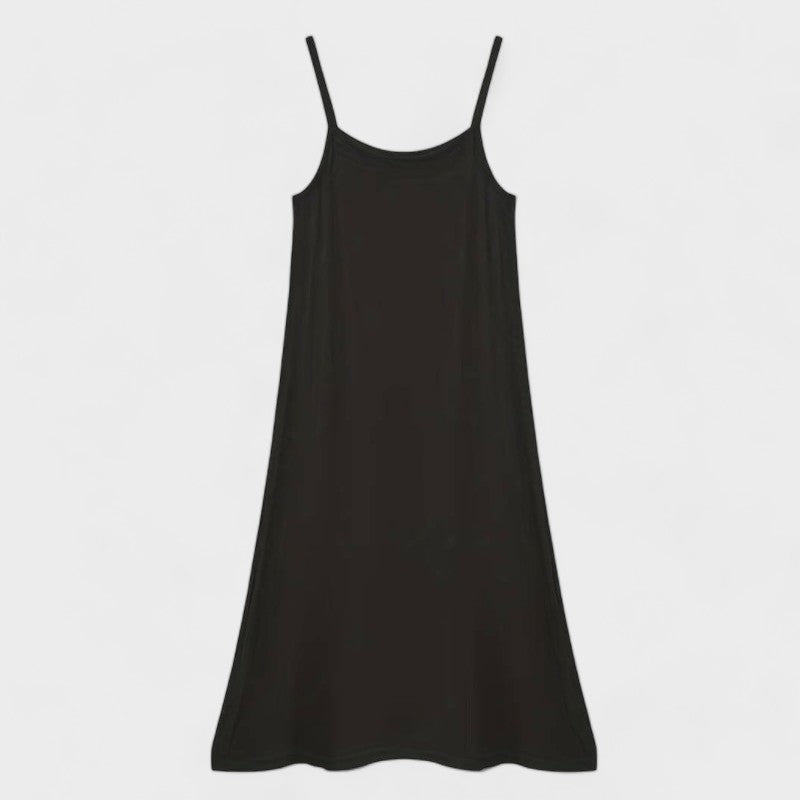 Fond de robe long noir